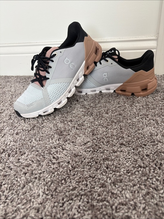 On Running Shoes - On Running Women’s Sneakers in Light Gray, Black & Brown